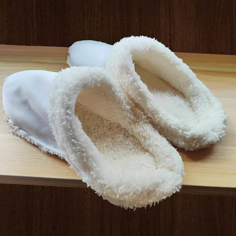Women's Plush Liner Thermal Cotton Slippers Sets - Fashionner