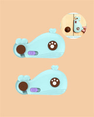 Whale Shaped Safety Lock Assorted Color (Pack of 2)