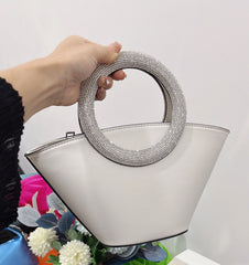 Diamond Round Handle Portable Basket Pack - Fashionner