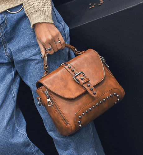 Women Vintage Leather Crossbody Handbags - Fashionner
