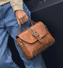 Women Vintage Leather Crossbody Handbags - Fashionner