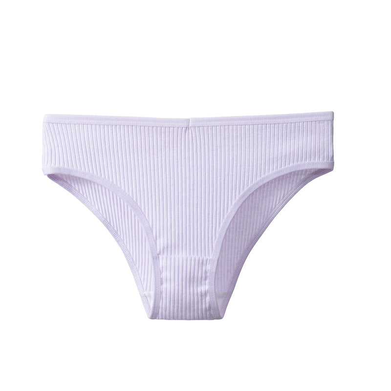 Women's Cotton Breathable Threaded Briefs - Fashionner