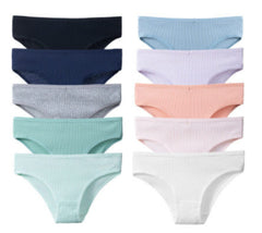 Women's Cotton Breathable Threaded Briefs - Fashionner