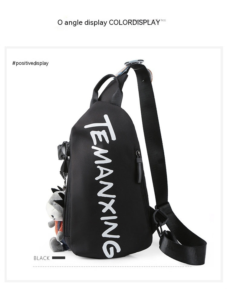 Chest Sports Student Shoulder All-match Boys Waist Bag Crossbody Small Female Messenger Bag Men - Fashionner