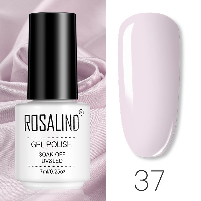 ROSALIND Gel Polish Set Manicure for Nails Semi Permanent Vernis top coat UV LED Gel Varnish Soak Off Nail Art Gel Nail Polish - Fashionner