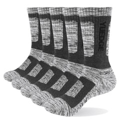 5 Pairs Of Men's Comfortable Breathable Pure Cotton Socks With Thickened Terry Bottom For Cycling Hiking Skiing Outdoor Sports Socks - Fashionner
