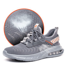 Men And Women Four Seasons Breathable Anti-Smashing And Anti-Piercing Insulated Shoes Steel Toe Cap Work Shoes - Fashionner