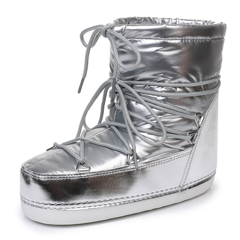 Waterproof Non-slip Space Boots Thickened Warm - Fashionner