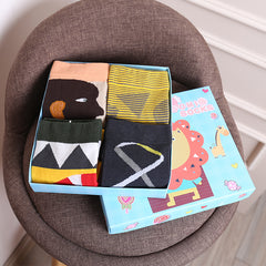 Cute Cartoon Three-dimensional Pure Cotton Mid Tube Christmas Couple Socks - Fashionner