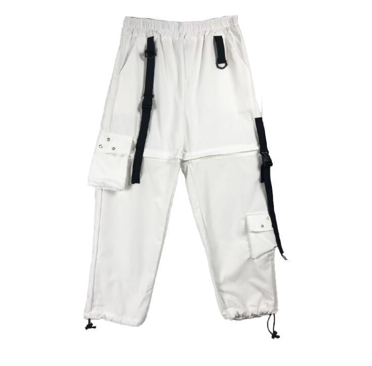 Detachable Two-way Wear Ankle Banded Working Pants Women - Fashionner