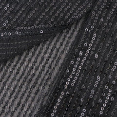 Lantern Sleeves Stretch Sequin Party Mid-length Dresses For Women - Fashionner