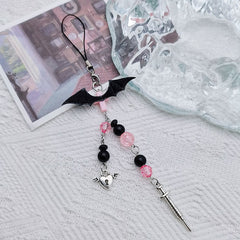 Flame Love Tassel Phone Chain Pendant