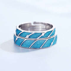 Meteor Shower Couple Rings Long Distance Nostalgic Men And Women Pair Ring