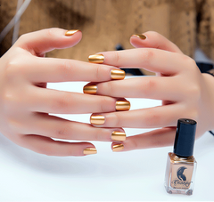 Stainless Steel Color Mirror Silver Nail Polish - Fashionner