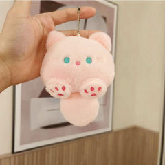 Creak Kitten Plush Doll Creative Schoolbag Keychain Pendant