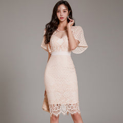 Lace Women's New Elegant Temperament Dress Banquet