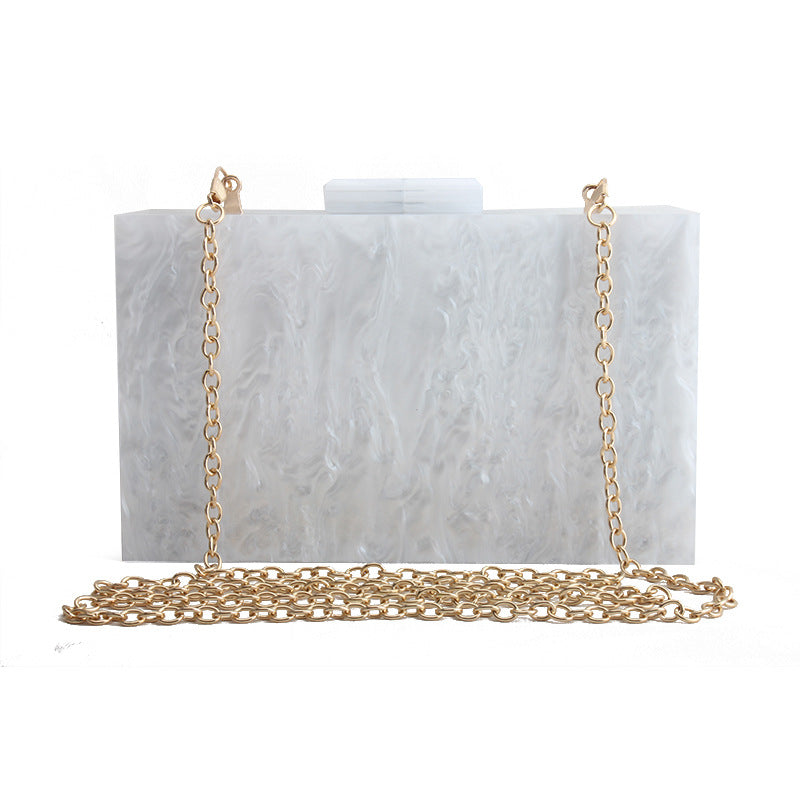 Women Handbags Marble Pattern Acrylic Bag Luxury Handbags Women Bags - Fashionner