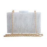 Women Handbags Marble Pattern Acrylic Bag Luxury Handbags Women Bags - Fashionner