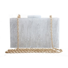Women Handbags Marble Pattern Acrylic Bag Luxury Handbags Women Bags - Fashionner