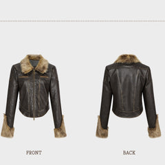 Women's Autumn And Winter Retro Fur Collar Warm And Cotton Jacket - Fashionner