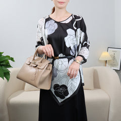 Artificial Silk Pullover Sunscreen Scarf Shawl - Fashionner