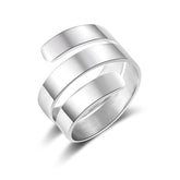 Stainless steel adjustable ring couple jewelry