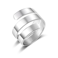 Stainless steel adjustable ring couple jewelry