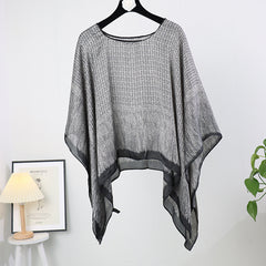 Artificial Silk Pullover Sunscreen Scarf Shawl - Fashionner