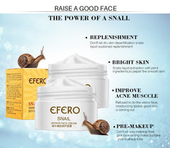 Snail Rejuvenating Face Cream Moisturizing Shrinking Pore Brightening Skin Cream