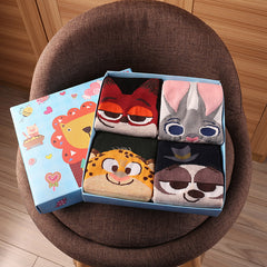 Cute Cartoon Three-dimensional Pure Cotton Mid Tube Christmas Couple Socks - Fashionner