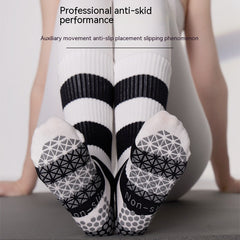 Long Tube Pilates Non-slip Yoga Non-slip Professional Female Pressure Sports Socks Dance - Fashionner