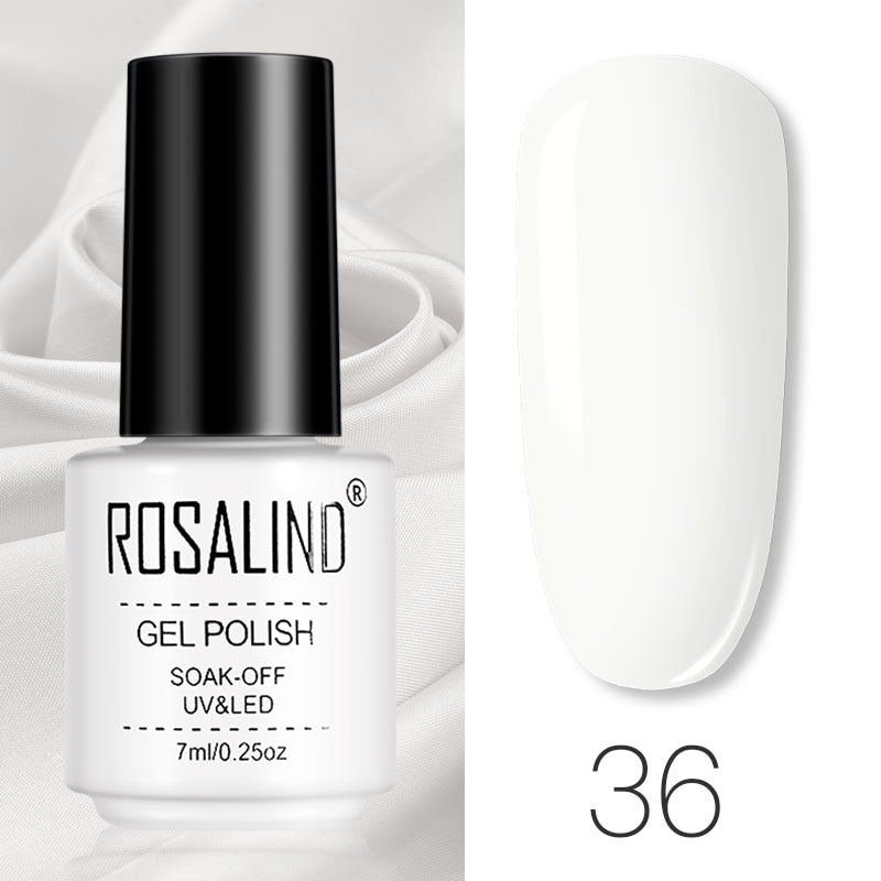 ROSALIND Gel Polish Set Manicure for Nails Semi Permanent Vernis top coat UV LED Gel Varnish Soak Off Nail Art Gel Nail Polish - Fashionner