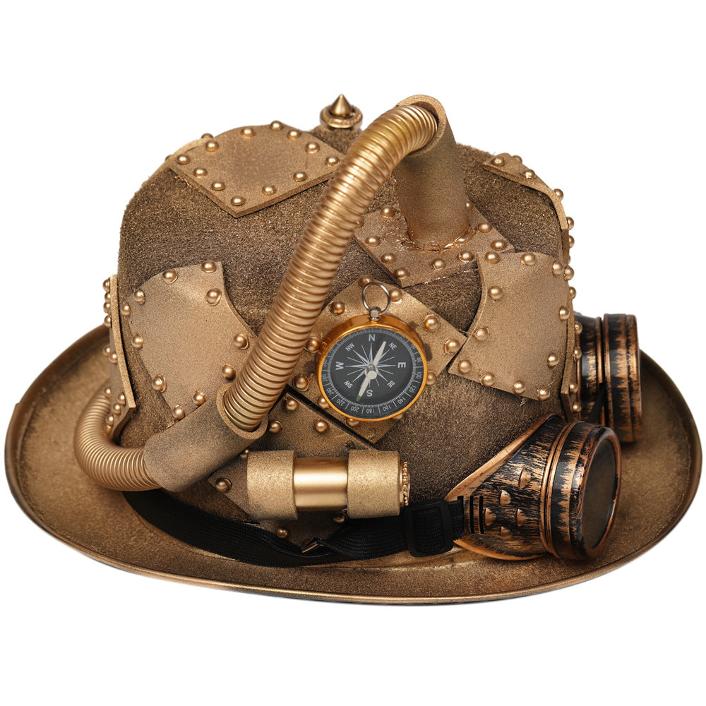 Steampunk Gothic Compass Hat Goggles - Fashionner