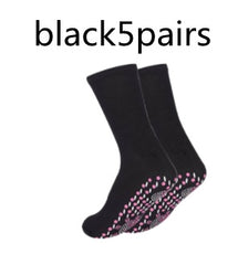 Hot Moxibustion Massage Health Care  Warm Feet Cold Socks - Tourmaline Thermal Circulation Self-Heating Shaping Socks, Tourmaline Acupressure Self-Heating Shaping