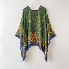 Silk Scarf Artificial Silk Sunscreen Scarf For Women Pullover Shawl - Fashionner