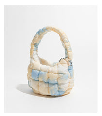 Cloud Bag Bubble Pleated Nylon Puff Handbag - Fashionner