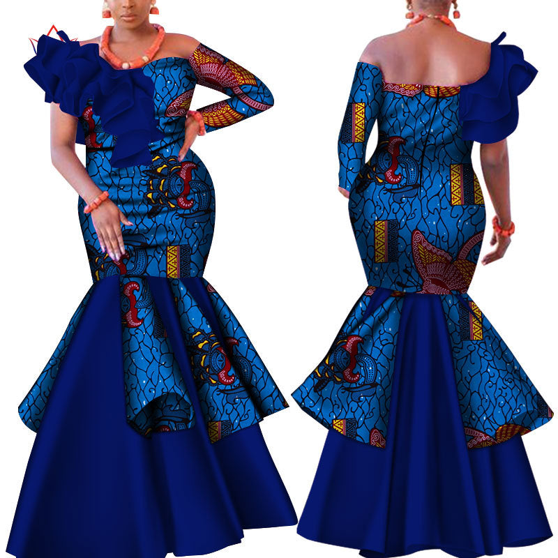 Wedding Party Dresses Traditional African Costumes - Fashionner