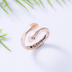 Adjustable I Love You Forever Hug Rings For Women Men