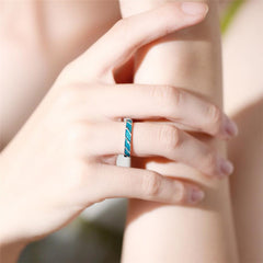Meteor Shower Couple Rings Long Distance Nostalgic Men And Women Pair Ring