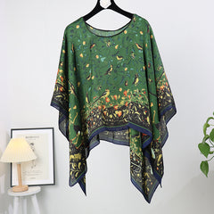 Artificial Silk Pullover Sunscreen Scarf Shawl - Fashionner