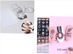 Nail print long steel plate - Fashionner