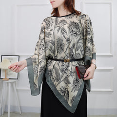 Artificial Silk Pullover Sunscreen Scarf Shawl - Fashionner
