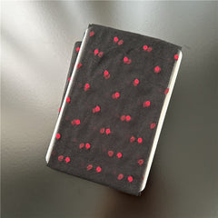 Red Small Love Stockings Ultra-thin Transparent Black Silk Polka Dot Pantyhose Anti-snagging - Fashionner