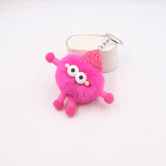 Plush Cars And Bags Keychain Ornaments