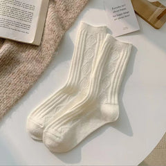 Women's Fashion Rhombus Wool Socks - Fashionner