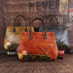 Original first layer cowhide handbags - Fashionner