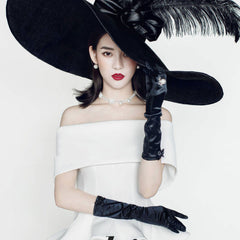 Bridal Ball Gloves Long Satin Wedding Dress Hepburn Gloves