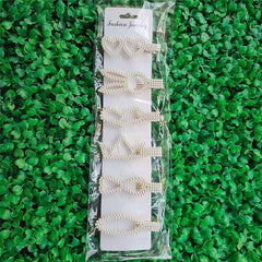 One Card 10 Pearl Hairpins Are Not Re-like BB Clip Bangs Hair Accessories