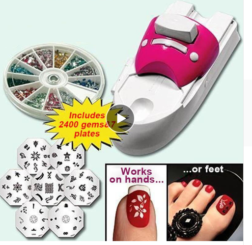 Diy draagbare nail printer art stempelen tool nagellak decoratie printer machine nail stamper set voor nail design - Fashionner