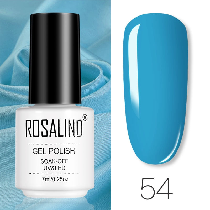 ROSALIND Gel Polish Set Manicure for Nails Semi Permanent Vernis top coat UV LED Gel Varnish Soak Off Nail Art Gel Nail Polish - Fashionner